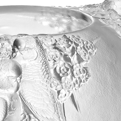 Perruches Vase Lalique