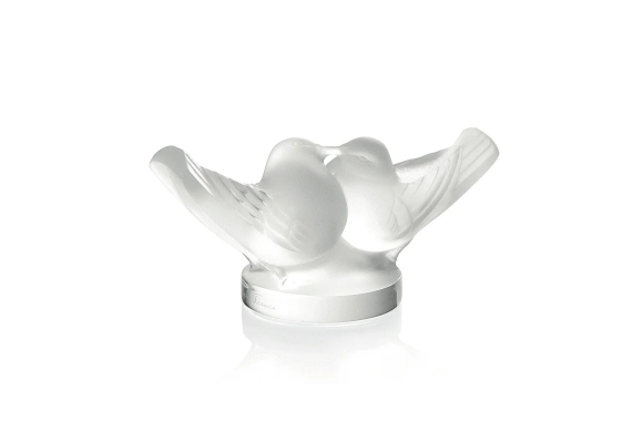 2 Lovebirds Large Sculpture Lalique