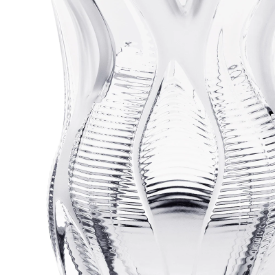 Manifesto Vase Clear Crystal Lalique & Zaha Hadid