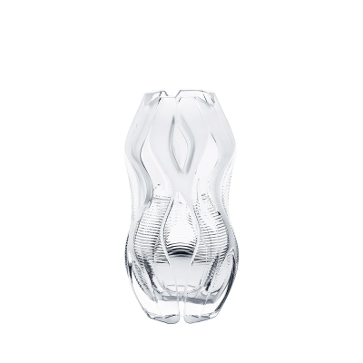 Manifesto Vase Clear Crystal Lalique & Zaha Hadid