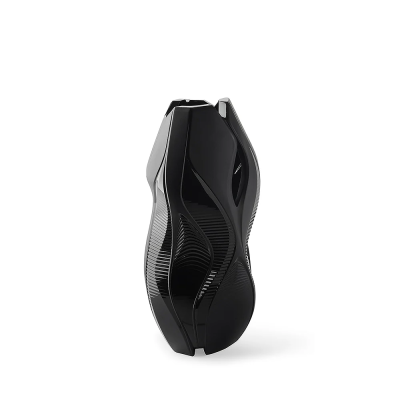 Manifesto Vase Black Crystal Lalique & Zaha Hadid