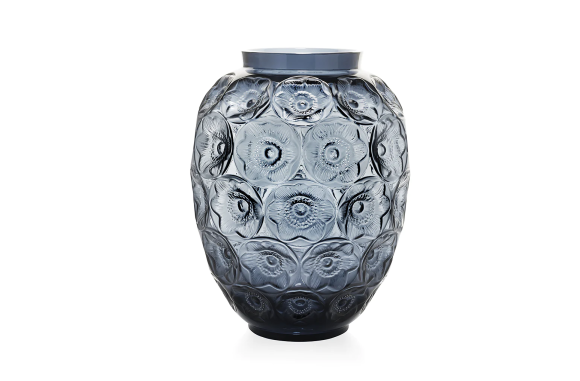 Anemones Grand Vase Blur Crystal Lalique