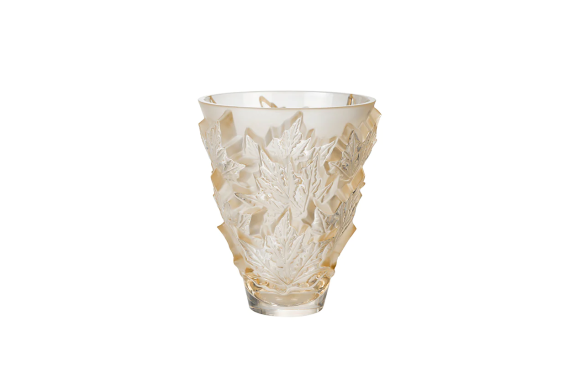 Champs-Élysées Small Vase Gold Luster Crystal Lalique