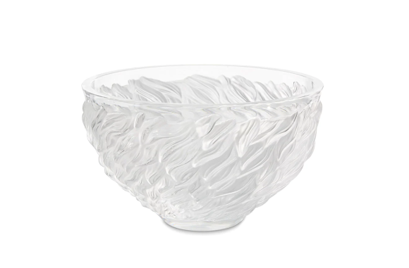 Fourrure Bowl Clear Crystal Lalique