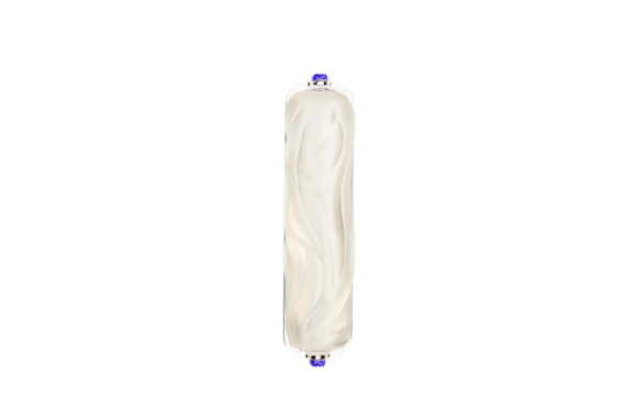 Mezuzah Small Clear and Nickel Lalique&Irma