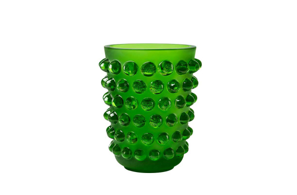 Mossi Vase Green Amazon Crystal Lalique