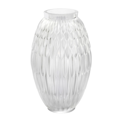 Plumes Grand Clear Crystal Vase