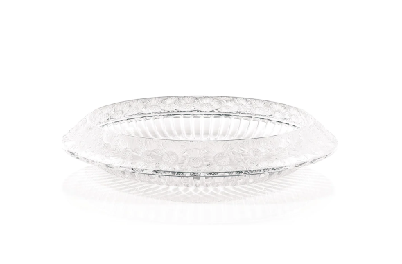 Marguerites Bowl Clear Crystal Lalique