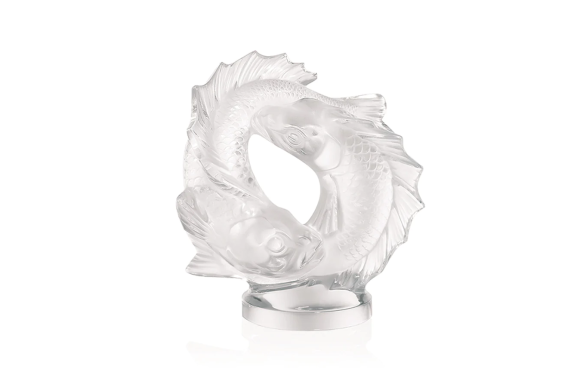 Double Fish Sculpture Lalique