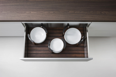 Smoked OAK Drawers and PAN Drawers Accessories Molteni&C