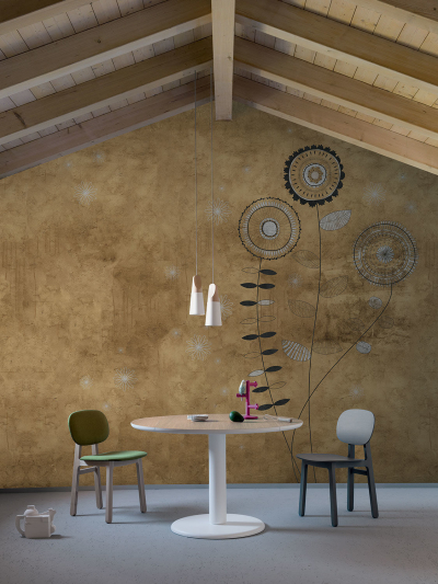 Golden flowers Londonart