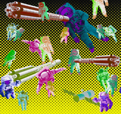 How high the moon Londonart