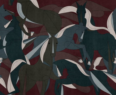 Murgese horses Londonart