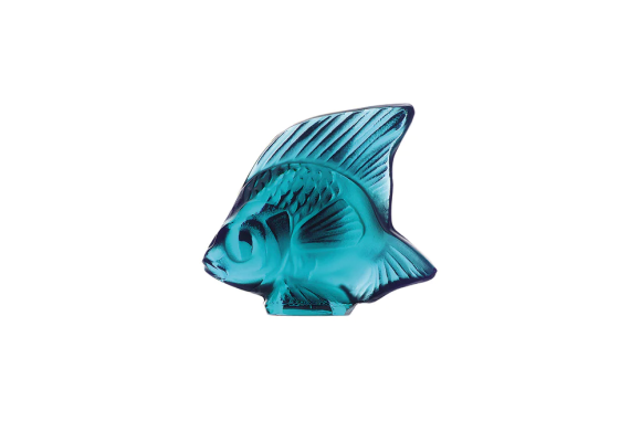 Fish Sulpture Turquoise Crystal Lalique