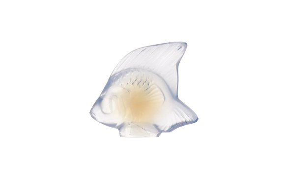 Fish Sulpture Opalescent Crystal Lalique