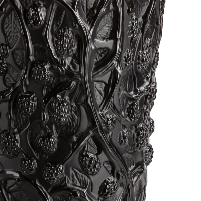 Mūres Large Vase Black Crystal Lalique