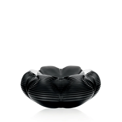 Fontana Bowl Black Crystal Lalique & Zaha Hadid