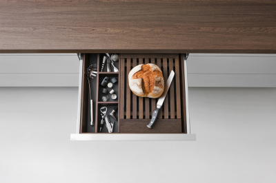 Smoked OAK Drawers and PAN Drawers Accessories Molteni&C