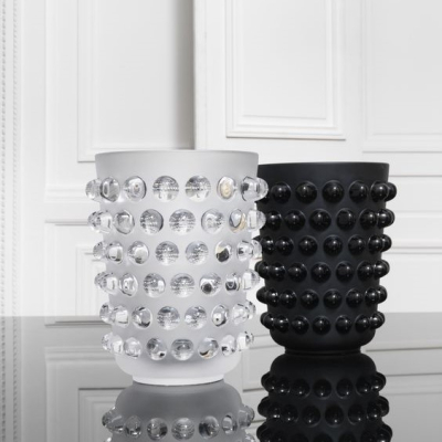 Mossi XXL Vase Black Crystal Lalique