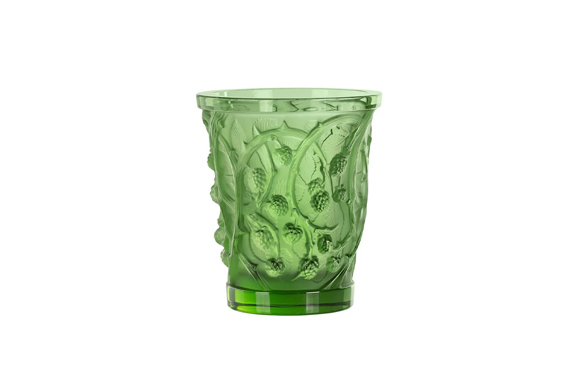 Mūres Medium Vase Green Crystal Lalique