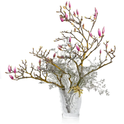 Mūres Medium Vase Clear Crystal Lalique