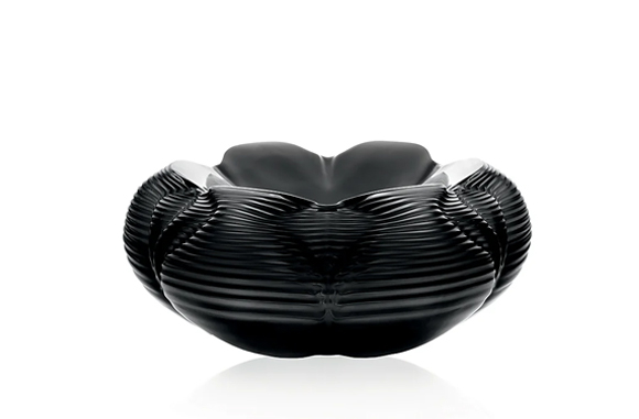 Fontana Bowl Black Crystal Lalique & Zaha Hadid