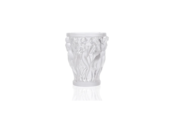 Bacchantes Small Vase Clear Crystal Lalique