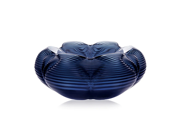 Fontana Bowl Midnight Blue Crystal Lalique & Zaha Hadid