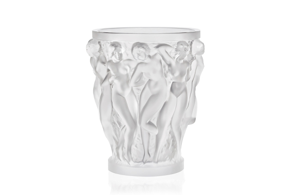 Bacchantes Vase Clear Crystal Lalique
