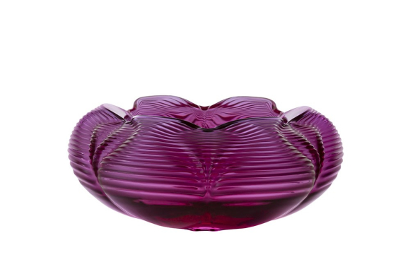 Fontana Bowl Fuchsia Crystal Lalique & Zaha Hadid