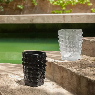 Croco Vase Clear Crystal Lalique