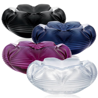 Fontana Bowl Midnight Blue Crystal Lalique & Zaha Hadid