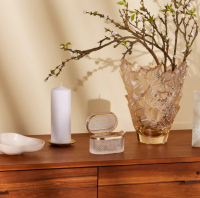 Champs-Élysées Vase Gold Luster Lalique