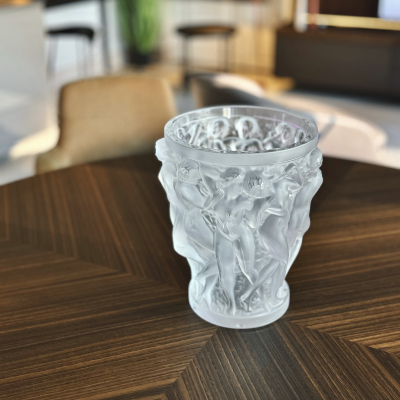 Bacchantes Vase Clear Crystal Lalique