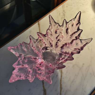 Champs-Élysées Bowl Pink Luster Crystal Lalique